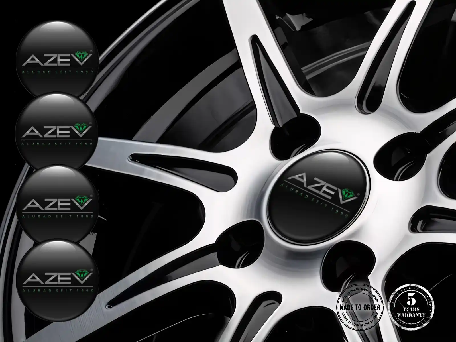 Azev Felgenaufkleber Edition Epoxy-Dome-Upgrade